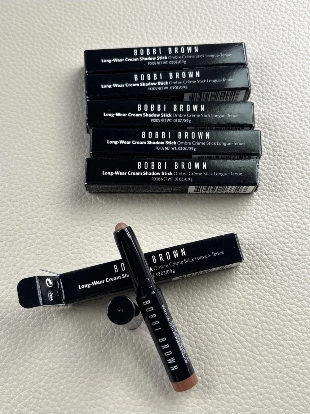 Bobbi Brown Long-Wear Cream Shadow Stick - Taupe ( 6 travel size tubes)